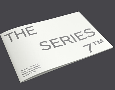 A brochure dedicated to “Series 7” by Arne Jacobsen