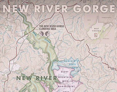 New River Gorge National Park Map