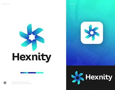 Hexnity Logo Design | Modern logo design (unused)