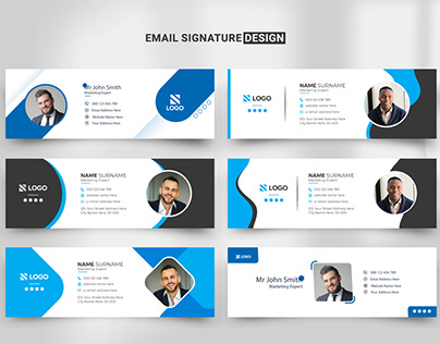 Minimalist email signature design template
