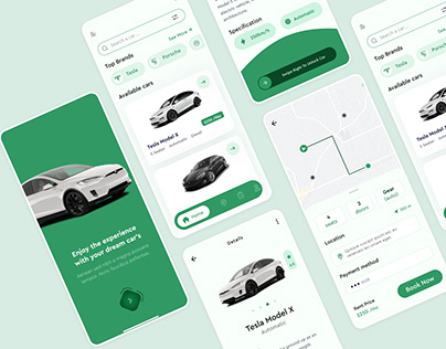 Online Taxi Booking App UI Design