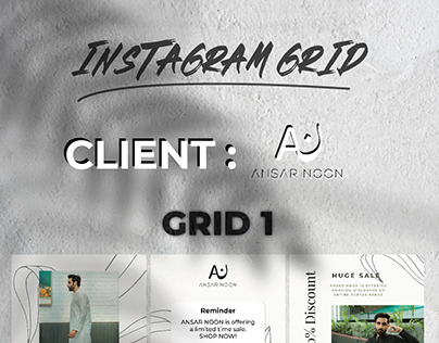 Ansar Noon | Instagram Grid Design