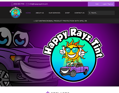 Happy Rayz Tint Website