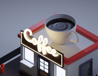 Coffee shop 3D