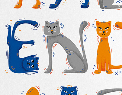 Cat yoga alphabet – charity wall calendar