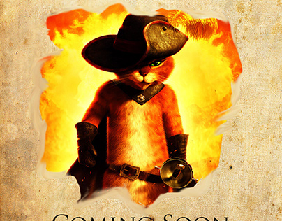 A Puss in Boots: Hooded Cat - Movie poster
