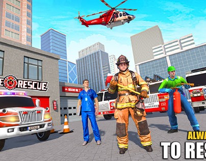 Firefighter rescue game