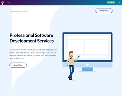 SoftCo Business Landing Page
