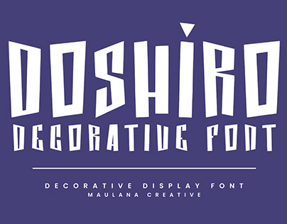 Doshiro Comic Display Typeface Handmade Fonts