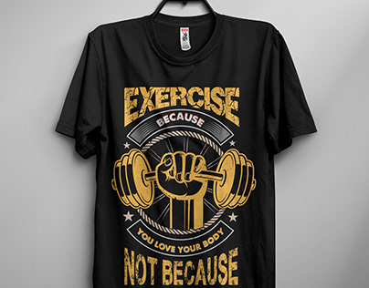 Gym T-Shirt Design, Fitness T-shirt Design
