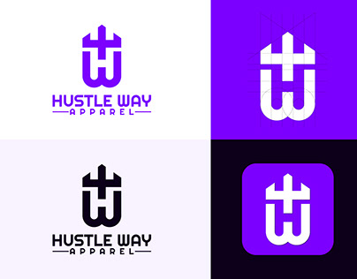 Hustle Way Apparel Logo Design