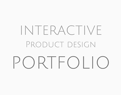 Interactive Industrial Design Portfolio