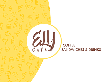 MockUp Branding "Ely Cafè - coffe, sandwiches & drinks"