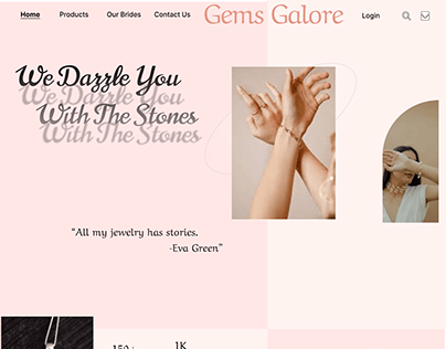Gems Galore rental jewellery website