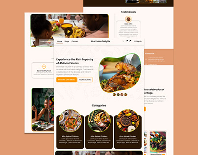 landing Page For A Restaurant