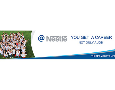 Banner Ads on Website for Nestle