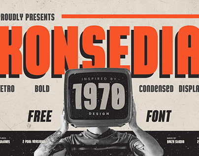 Konsedia – Retro Bold Font - FREE Font