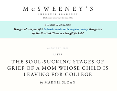 A Satire Article for McSweeneys.net