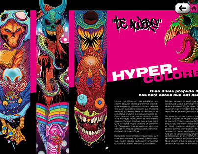 interactive magazine design (brock hofer's art)
