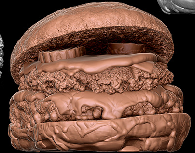 Project thumbnail - Creating a burger in zbrush part 7