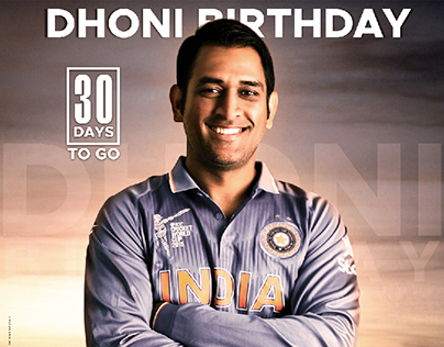 30DAYS TO GO FOR DHONI BIRTHDAY