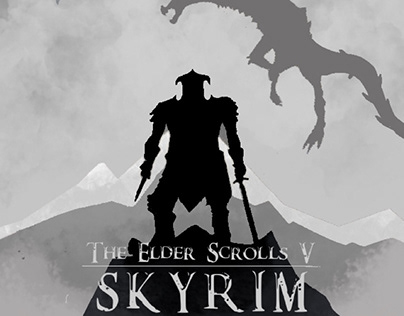 Skyrim poster/mural