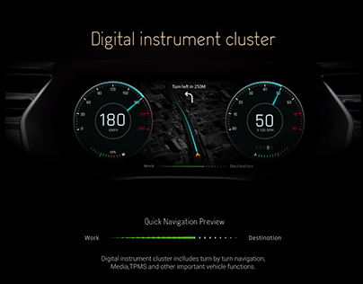 Digital Instrument cluster Concept