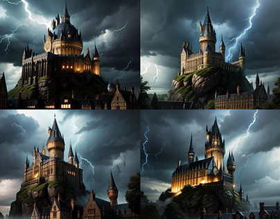 Harry Potter Castle Reformed - AI Artwork