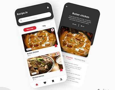 Recipe app design