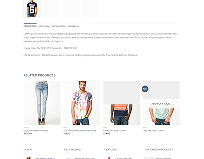 Corporate woocommerce product page design