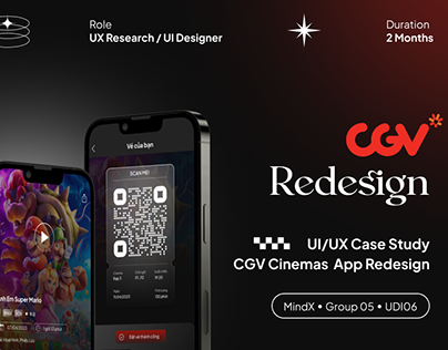 CGV Redesign - UX/UI Case Study | Cinemas App