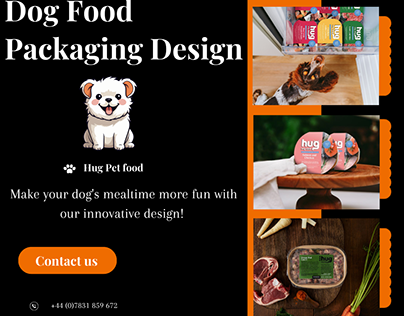 Mealtime with Our Stylish Dog Food Packaging Design
