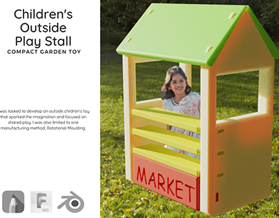 Outside Play Stall - Compact Garden Toy