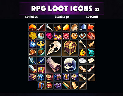 RPG Game Loot Icons 02