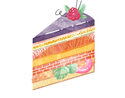Entrepreneur's Cake mini game illustrations