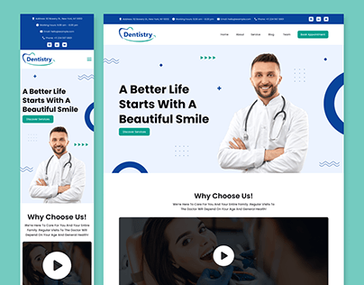Project thumbnail - Landing Page - UI Design - Dental Clinic