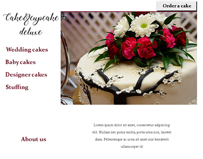 Landing Page - Cake & Cupcake deluxe ♥♥♥