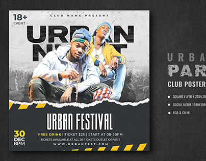 Urban Club Party Flyer