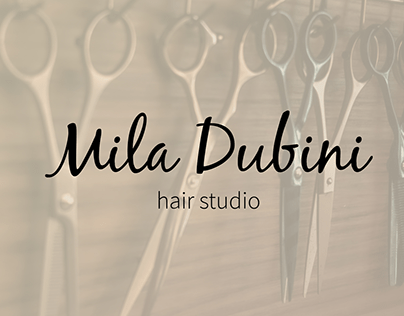 Keratin hair straightening studio branding “Mila Dubini