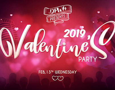 Event Tarpaulin - DPWH Valentines Party 2019