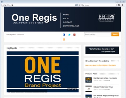 Regis University Brand Marketing Blog