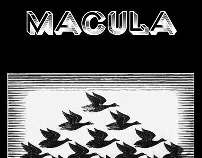 Spécimen de caractère "Macula" (inspiré de Escher)