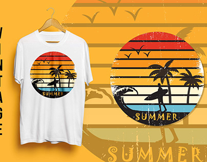 Summer Surfer t-shirt design
