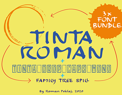 Tinta Roman font bundle