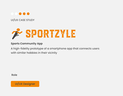 UI/UX Design - Sports Community app