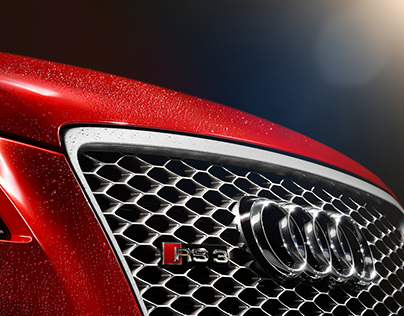 Audi RS3 in rain