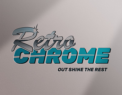 Retro Chrome Brand Identity