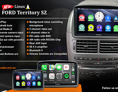 Headunit With Carplay for Ford Territory SZ