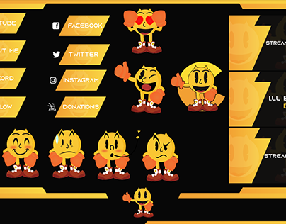 Pacman Complete Overlay with Screens, Panels & emotes