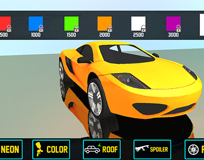 New Car Stunt Game UI